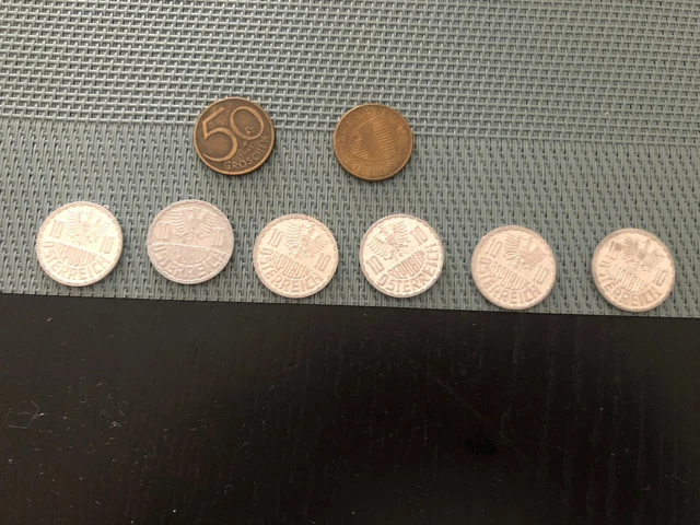 ÖSTERREICH ,Konvolut ,ALTE MÜNZEN  Schilling Groschen