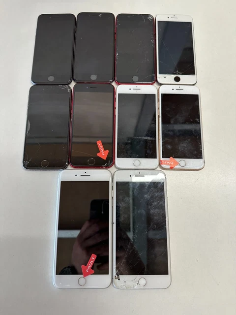 Restposten 10x Einheiten iPhone 8 und 8 plus defekte Ersatzteile Reparaturen defekt *LESEN*