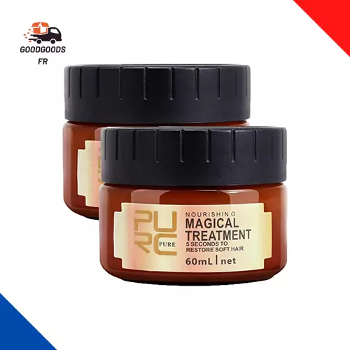 PURC Masque Capillaire Traitement Magique Paquet De 2, Hair Masque Cheveux