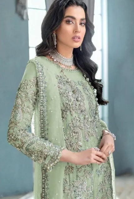 Wedding Dress Gown Indian Pakistani Bollywood Designer Party Wear Salwar Kameez