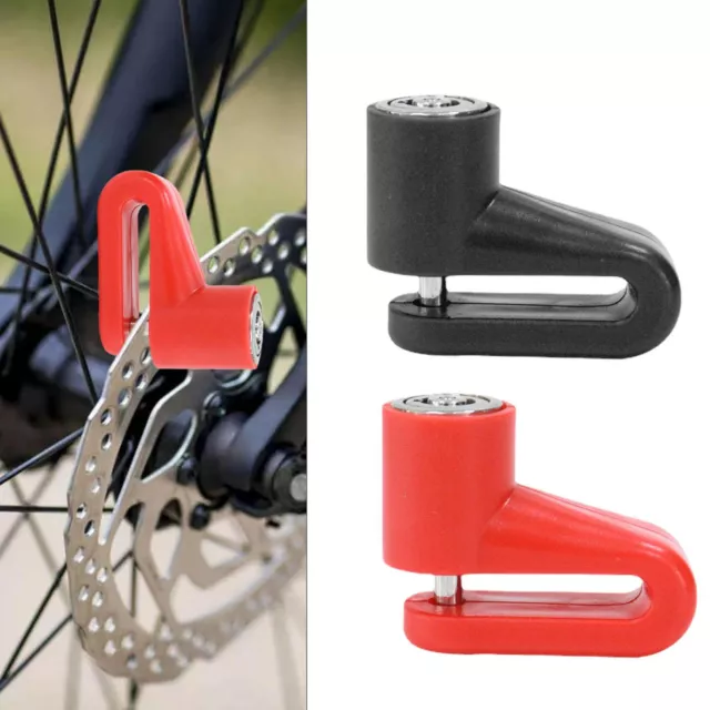 Red And Black Disc Brake Lock Motorbike Bicycle Scooter Motorcycle Security Keys