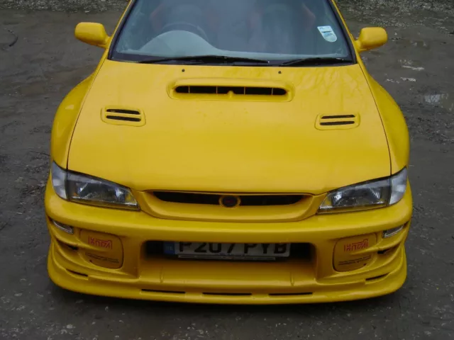 Fits SUBARU Impreza. P1 style Front Lip Spoiler 1999-2000. HT Autos UK. PU