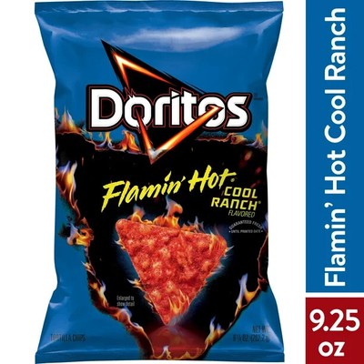 new flamin hot cool ranch doritos