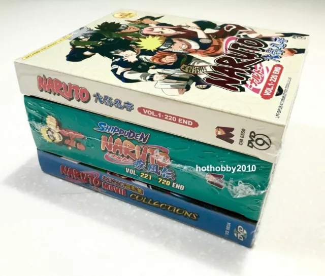 English Dubbed Naruto Shippuden Complete Series DVD Ep 1-720 End FAST SHIP