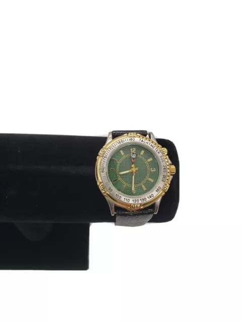 Fossil Disney Men's Watch - Green Face with Gold & Stainless Steel, Leather Band