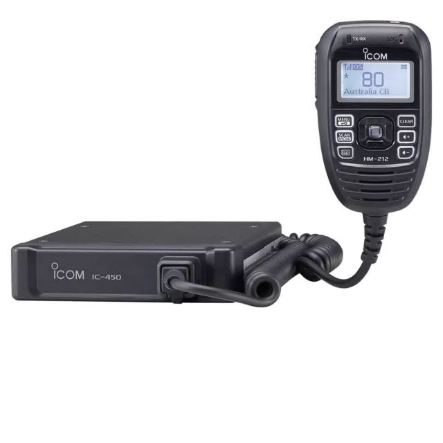 Icom IC-450 80 Channel IN-Car Mobile 5W UHF CB Two-Way Radio 12v/24v