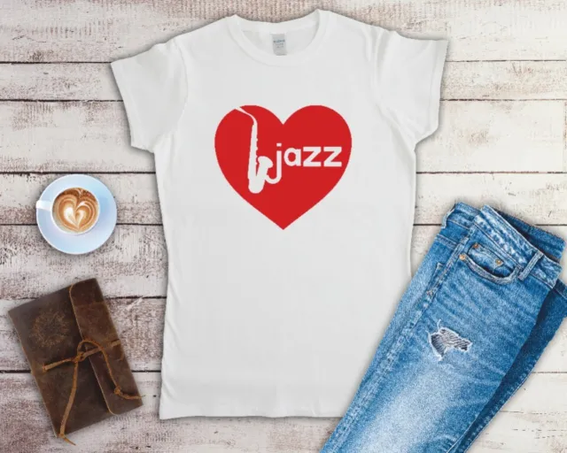 Love Jazz Ladies T Shirt Sizes Small-2XL