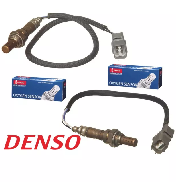 For Civic Del Sol Civic L4-1.6 Pair Set Front & Rear O2 Oxygen Sensors Denso OEM