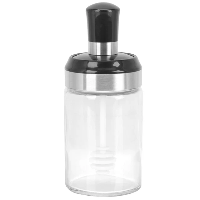 Pentola miele in vetro spezia bottiglia miele bottiglia terrario contenitore vetro dispenser