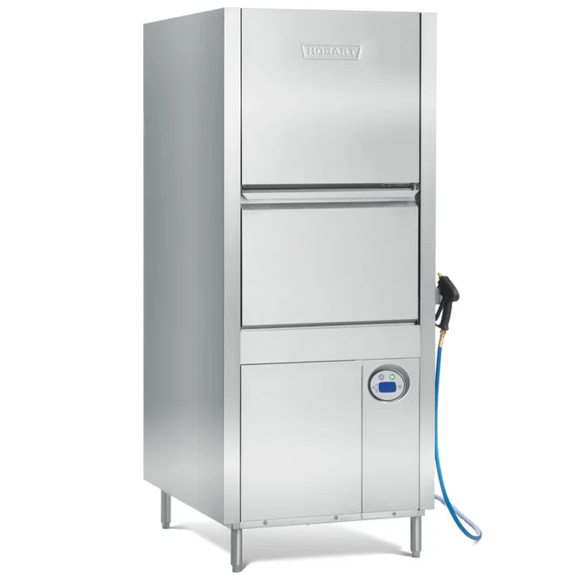 Hobart PW10-2 High Temp Pot & Pan Dishwasher with Booster Heater- 480V, 3PH