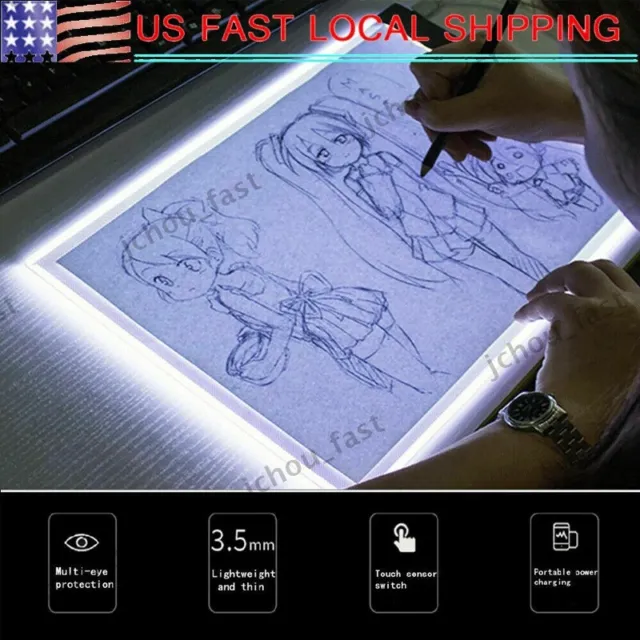 A4/A5 LED Tracing Light Board Art Tattoo Drawing Copy Pad Table Stencil Display