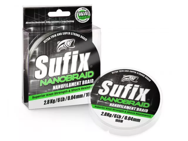 SUFIX Nanobraid Aqua Camo 0.03mm - 0.12mm 100m Braided Line