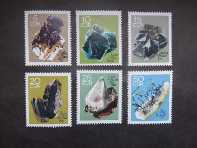 DDR 1969 Mi-Nr. DD 1468 - 1473 Mineralien Minerals postfrisch Komplettsatz