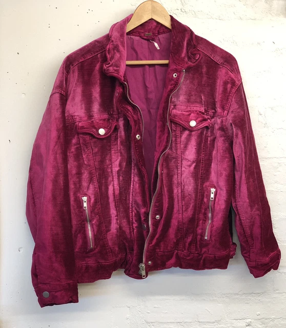 Free people sales velvet trucker jacket