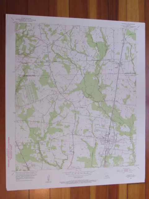 Zachary Louisiana 1955 Original Vintage USGS Topo Map