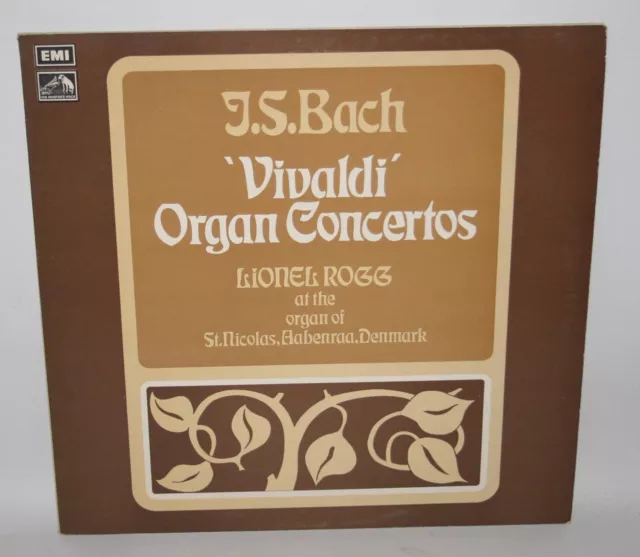 Bach, Vivaldi Organ Concertos - Lionel Rogg - 1973 Vinyl LP - HMV HQS 1293 - EX 2