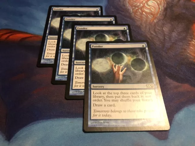 4x NM Ponder, Core Set 2012 M12, MTG Magic the Gathering