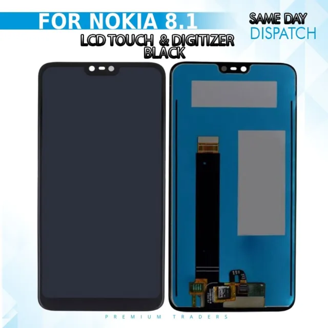 FOR  NOKIA 8.1 / X7 2018 TA-1119 Digitizer LCD Display Touch Screen Replacement