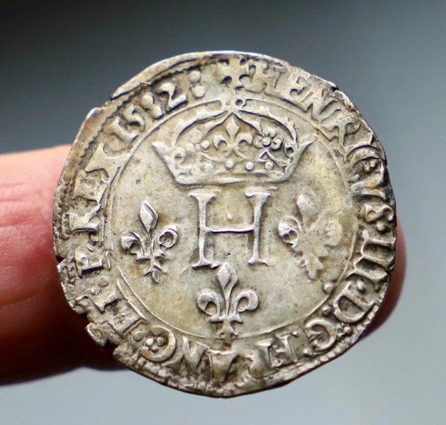 HENRI III Double Sol Parisis, 2e Type 1583 Saint-André De Villeneuve Les Avignon B ,bry 561537,a