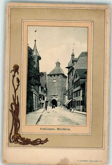 13946767 - 7300 Esslingen Wolfstor clock tower