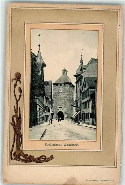 13946767 - 7300 Esslingen Wolfstor clock tower