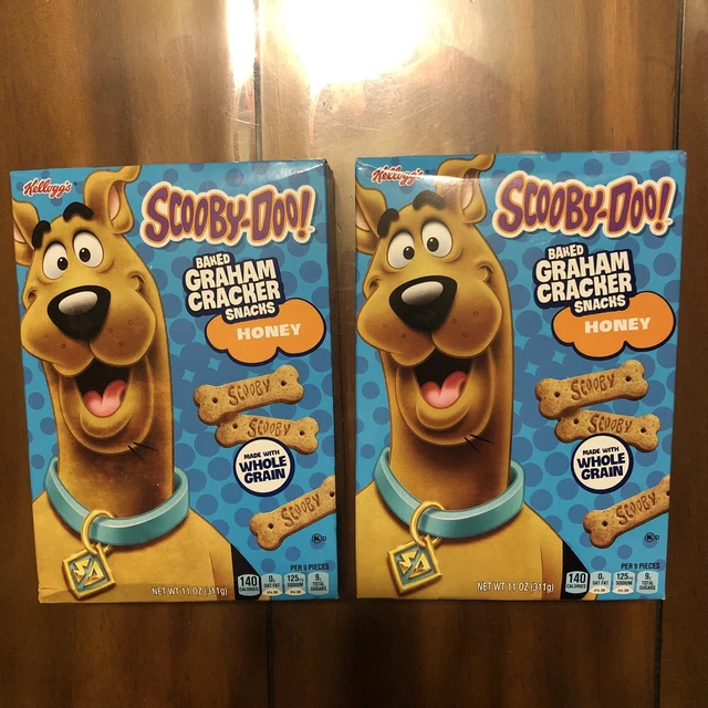 HONEY KELLOGG'S SCOOBY Doo Snacks WholeGrain Graham Cracker 11 oz lot