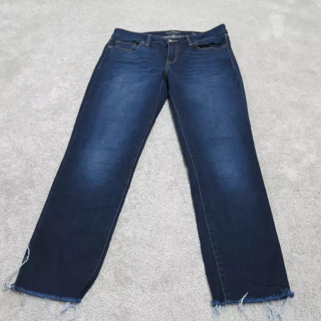 Lucky Brand Women Skinny Jeans Denim Stretch Mid Rise Pockets Blue Size 8/29