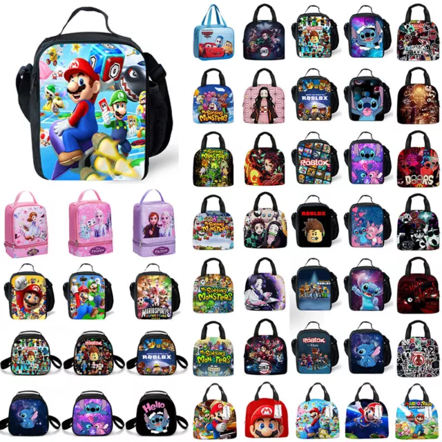 Adult Kids Cartoon Lunch Bag Thermal Insulated Cooler Bag Food Storage Lunch box