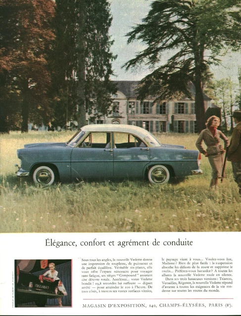 PUBLICITÉ ANCIENNE VOITURE automobile Peugeot 302 - 1937 issue de