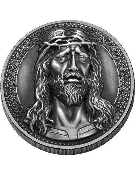 2024 Cameroon Jesus With Crown of Thorns UHR 1 oz Silver Coin - 999 Mintage