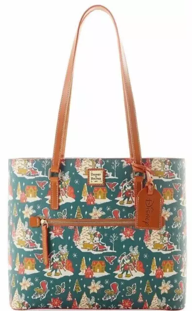 DOONEY AND BOURKE Minnie and Mickey Christmas Tote Bag Vintage