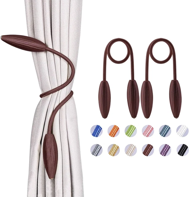 DIY Curtain Tiebacks Clips Crystal Decorative Creative Twist Drape Tie Backs