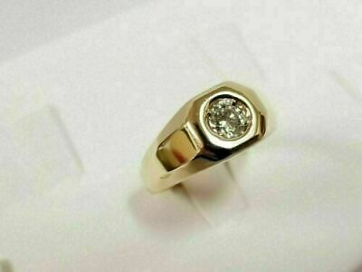 2.90Ct Round Cut VVS1/D Diamond 14K Yellow Gold Finish Lab Created Wedding Ring.