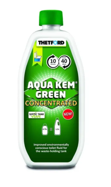 Additif sanitaire concentré WC chimique Aqua Kem green 750ml THETFORD