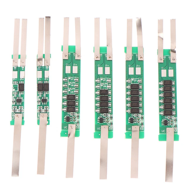 5 piezas placa de protección de batería de iones de litio 2S 7,4 V BMS para batería de iones de litio 18650 Cell-x