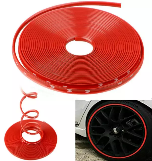 Adesivo Bordo Cerchi Rosso Moto Auto Design Cerchi Adesivo Cerchi Pellicola