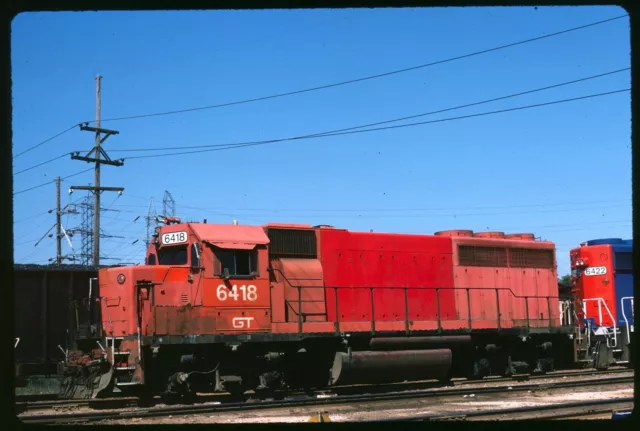 Original Schienenrutsche - GTW Grand Trunk Western 6418 Battle Creek 9-4-1987