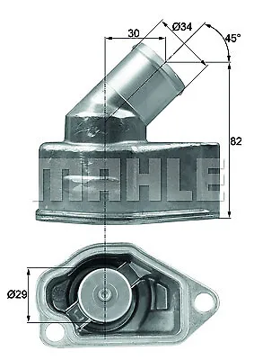 TI 9 87 MAHLE Thermostat, liqiuide de refroidissement pour CHEVROLET,DAEWOO,MAN,