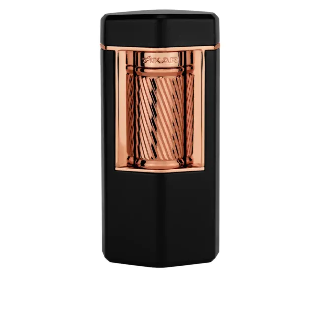 Xikar Cigar Lighter Meridian Black / Rose Gold XI-600BKRS