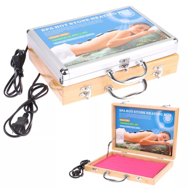 SPA Massage Hot Stones Heating Box Warmer Heater Box For Body Spa Rock St YK