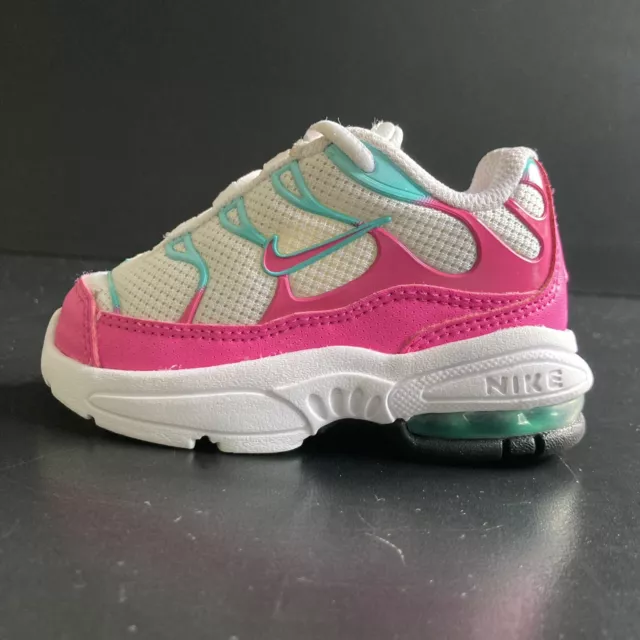 Nike Little Air Max Plus Girls Size 5C Pink Athletic Shoes Sneakers 848217-102