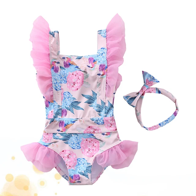 Neonato neonato neonato bambina bambina costume da bagno bikini nuoto