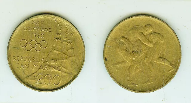 200 Lire 1980     San Marino