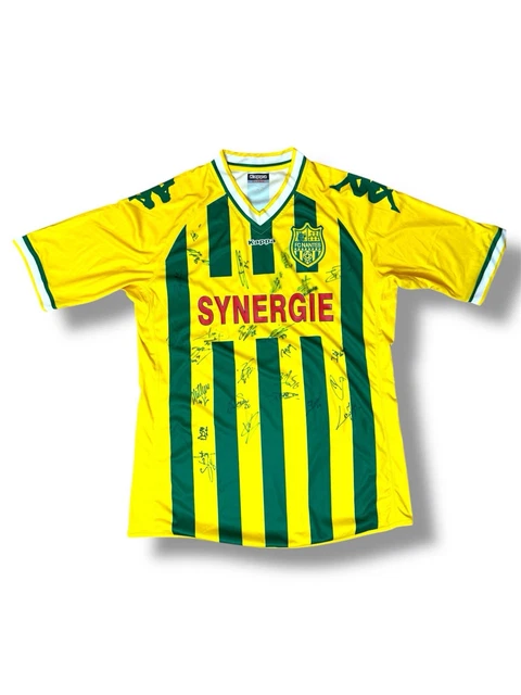 Maillot FC Nantes Kappa Synergie 2008 – Da Rocha #8 – Domicile Jaune, Homme Taille XL