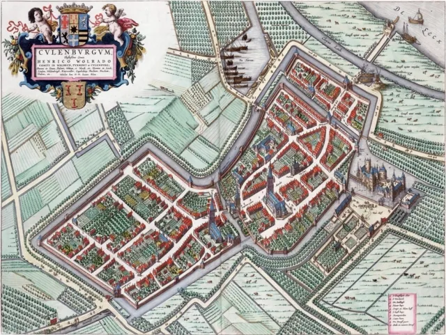 Reproduction plan ancien de Culemborg 1649