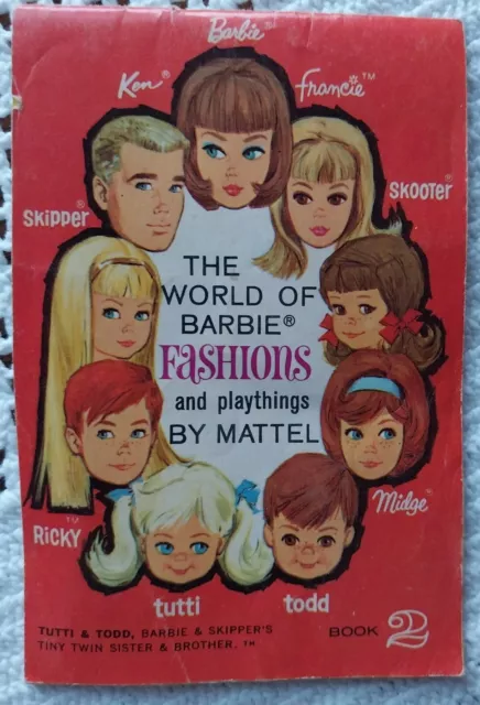 Vintage BARBIE The World of BARBIE Fashions and Playthings Booklet  Red Book 2