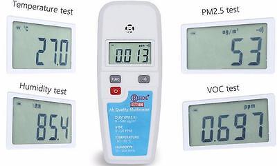 PM2.5 Volatile Organic Compounds Humidity Temperature 4in1 Tester Detector Meter
