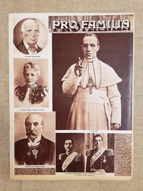 Papa Pio XII o Eugenio Maria Giuseppe Giovanni Pacelli e sua famiglia nel 1939