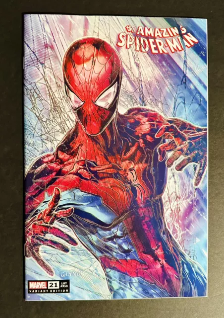 Amazing Spider-Man #21 John Giang Variant Ltd 800 W/Coa - Nm+ 🔥