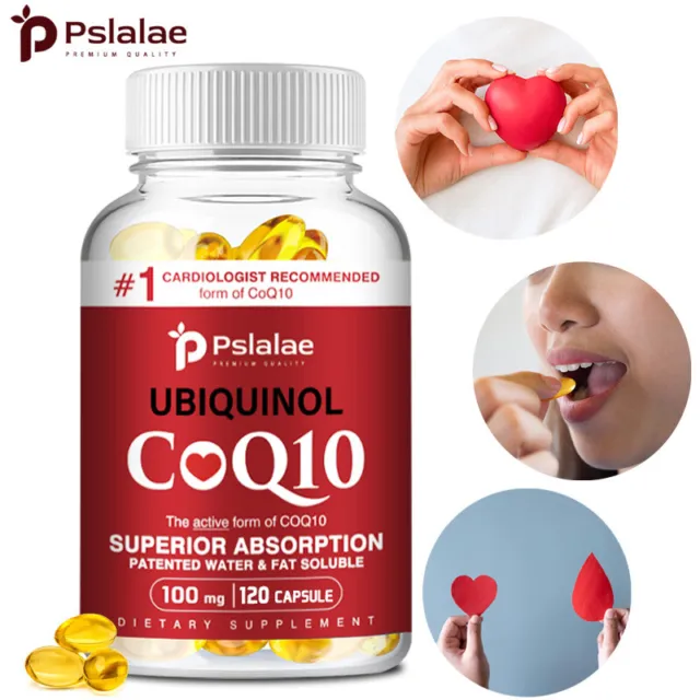 Ubiquinol CoQ10 100mg - Absorción Superior,Suplementos Para La Salud Del Corazón